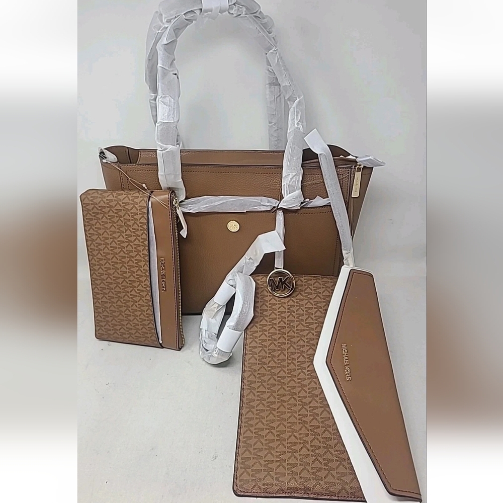 MICHAEL KORS MK Maisie Large Leather 3 in 1 Tote Bag Lugg Multi 35T1G5MT7T $678